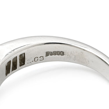 ノンブランド NON BRAND エメラルド ダイヤモンド リング プラチナシルバー Pt900 エメラルド ダイヤモンド リング 指輪 グリーン 緑 スクエア 17.5号