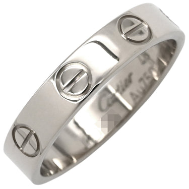 カルティエ Cartier ラブリング スモールモデル B4085148 ホワイトゴールド K18WG #48 リング 指輪 LOVE Ring Au750 18K 18金 ミニサイズ 8号