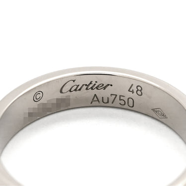 カルティエ Cartier ラブリング スモールモデル B4085148 ホワイトゴールド K18WG #48 リング 指輪 LOVE Ring Au750 18K 18金 ミニサイズ 8号