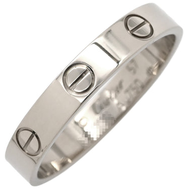 カルティエ Cartier ラブリング スモールモデル B4085157 ホワイトゴールド K18WG #57 リング 指輪 LOVE Ring Au750 18K 18金 ミニサイズ 17号