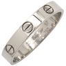 カルティエ Cartier ラブリング スモールモデル B4085157 ホワイトゴールド K18WG #57 リング 指輪 LOVE Ring Au750 18K 18金 ミニサイズ 17号