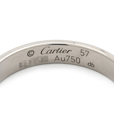 カルティエ Cartier ラブリング スモールモデル B4085157 ホワイトゴールド K18WG #57 リング 指輪 LOVE Ring Au750 18K 18金 ミニサイズ 17号
