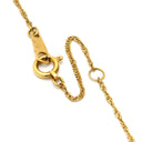 ノンブランド NON BRAND ハート リボン ダイヤペンダント イエローゴールド K18YG ダイヤモンド ネックレス 750 18K