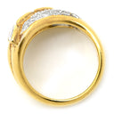 ノンブランド NON BRAND ダイヤリング イエローゴールド K18YG ダイヤモンド リング 指輪 マーキスカット ラウンドカット 12号