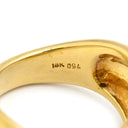 ノンブランド NON BRAND ダイヤリング イエローゴールド K18YG ダイヤモンド リング 指輪 マーキスカット ラウンドカット 12号