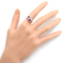 ノンブランド NON BRAND ルビー ダイヤリング プラチナシルバー Pt900 ルビー ダイヤモンド リング 指輪 レッド 赤 12号