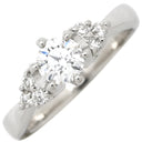 ノンブランド NON BRAND ダイヤリング プラチナシルバー Pt900 ダイヤモンド リング 指輪 7号