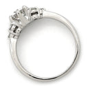 ノンブランド NON BRAND ダイヤリング プラチナシルバー Pt900 ダイヤモンド リング 指輪 7号