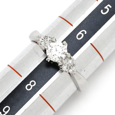 ノンブランド NON BRAND ダイヤリング プラチナシルバー Pt900 ダイヤモンド リング 指輪 7号