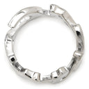 カルティエ Cartier シグネチャー ロゴリング ホワイトゴールド K18WG #47（JP7） リング 指輪 Cartier Au750 18K 18金 ロゴ文字 7号