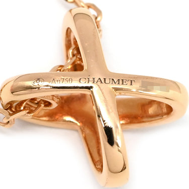 ショーメ CHAUMET ジュ ドゥ リアン ペンダント 082216 ピンクゴールド K18PG ダイヤモンド ネックレス 750 PG ダイヤ