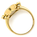 ショパール CHOPARD ハッピーダイヤモンド イエローゴールド K18YG ダイヤモンド リング 指輪 750 18K ムービングダイヤ 5石 12号