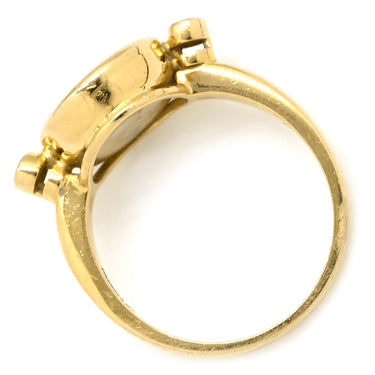 ショパール CHOPARD ハッピーダイヤモンド イエローゴールド K18YG ダイヤモンド リング 指輪 750 18K ムービングダイヤ 5石 12号