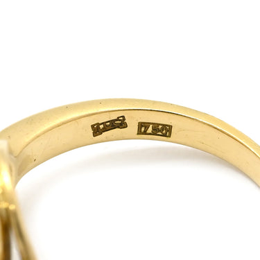 ショパール CHOPARD ハッピーダイヤモンド イエローゴールド K18YG ダイヤモンド リング 指輪 750 18K ムービングダイヤ 5石 12号