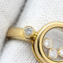 ショパール CHOPARD ハッピーダイヤモンド イエローゴールド K18YG ダイヤモンド リング 指輪 750 18K ムービングダイヤ 5石 12号