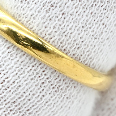 クリスチャン・ディオール Christian Dior アコヤパールリング イエローゴールド K18YG パール リング 指輪 リーフ Au750 18K 18金 あこや 11号