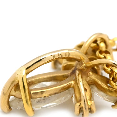 ノンブランド NON BRAND ダイヤペンダント イエローゴールド K18YG ダイヤモンド ネックレス 750 18K フラワーモチーフ