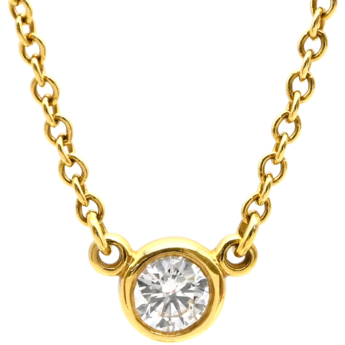 【極美品】♡K18ティファニーバイザヤードイエローゴールドダイヤモンド1P 楽天市場】(新品仕上げ済）ティファニー TIFFANY バイザヤード