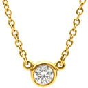 ティファニー Tiffany & Co バイザヤード シングルダイヤモンド ペンダント イエローゴールド K18YG ダイヤモンド ネックレス 750YG T&Co. 1石 エルサペレッティ