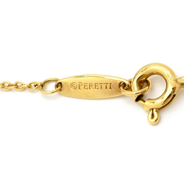 ティファニー Tiffany & Co バイザヤード シングルダイヤモンド ペンダント イエローゴールド K18YG ダイヤモンド ネックレス 750YG T&Co. 1石 エルサペレッティ