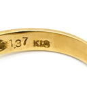 ノンブランド NON BRAND ルビーリング イエローゴールド×レッド K18YG ルビー リング 指輪 Au750 18K 18金 9.5号