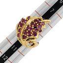 ノンブランド NON BRAND ルビーリング イエローゴールド×レッド K18YG ルビー リング 指輪 Au750 18K 18金 9.5号