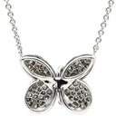 グラフ GRAFF ベビー プリンセス バタフライ ホワイトゴールド K18WG ダイヤモンド ピンクサファイア パープルサファイア ネックレス