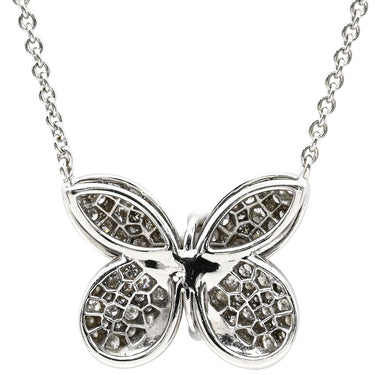 グラフ GRAFF ベビー プリンセス バタフライ ホワイトゴールド K18WG ダイヤモンド ピンクサファイア パープルサファイア ネックレス