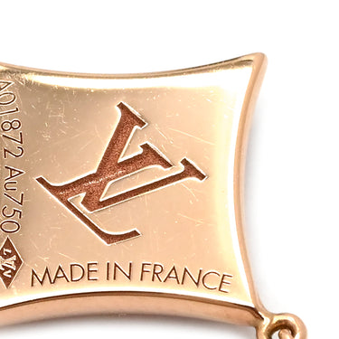 ルイヴィトン LOUIS VUITTON スターブロッサム BB ピンクゴールド K18PG ホワイトマザーオブパール ブレスレット LV モノグラムフラワー ホワイトシェル 一粒ダイヤ 750