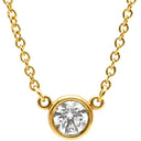 ティファニー Tiffany & Co バイザヤード シングルダイヤモンド ペンダント イエローゴールド K18YG ダイヤモンド ネックレス 750YG T&Co. 1石 エルサペレッティ