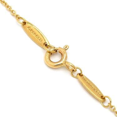 ティファニー Tiffany & Co バイザヤード シングルダイヤモンド ペンダント イエローゴールド K18YG ダイヤモンド ネックレス 750YG T&Co. 1石 エルサペレッティ