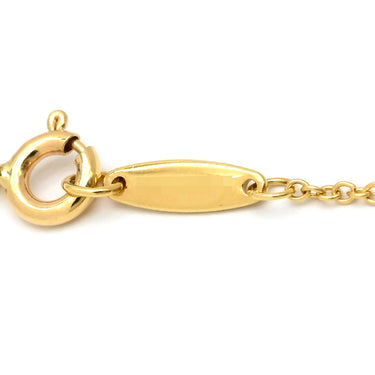 ティファニー Tiffany & Co バイザヤード シングルダイヤモンド ペンダント イエローゴールド K18YG ダイヤモンド ネックレス 750YG T&Co. 1石 エルサペレッティ