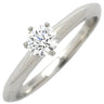 ティファニー Tiffany & Co ソリティア ダイヤリング プラチナシルバー Pt950 ダイヤモンド リング 指輪 T＆Co. 一粒 ダイヤ 1P 8号