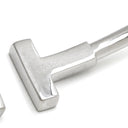 ティファニー Tiffany & Co Tワイヤー ホワイトゴールド×シルバー K18WG ダイヤモンド ブレスレット T&Co. Au750 18K バングル T字型