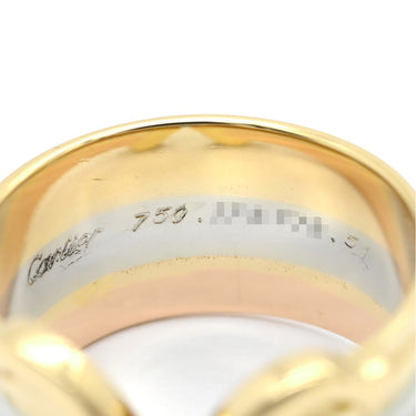 カルティエ Cartier 2Cリング LM イエローゴールド×ピンクゴールド×ホワイトゴールド K18PG K18YG K18WG #51 リング 指輪 スリーカラー Au750 18K 18金 ドゥーブルシー 9号