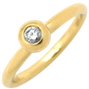 ティファニー Tiffany & Co パロマピカソ ダイヤリング イエローゴールド K18YG ダイヤモンド リング 指輪 T＆Co. 750 750YG 1P 1粒 8.5号
