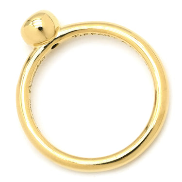 ティファニー Tiffany & Co パロマピカソ ダイヤリング イエローゴールド K18YG ダイヤモンド リング 指輪 T＆Co. 750 750YG 1P 1粒 8.5号