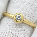 ティファニー Tiffany & Co パロマピカソ ダイヤリング イエローゴールド K18YG ダイヤモンド リング 指輪 T＆Co. 750 750YG 1P 1粒 8.5号