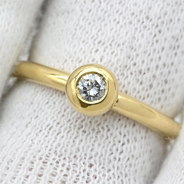 ティファニー Tiffany & Co パロマピカソ ダイヤリング イエローゴールド K18YG ダイヤモンド リング 指輪 T＆Co. 750 750YG 1P 1粒 8.5号