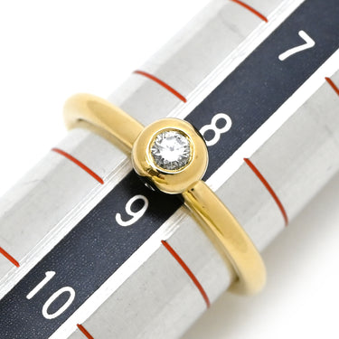 ティファニー Tiffany & Co パロマピカソ ダイヤリング イエローゴールド K18YG ダイヤモンド リング 指輪 T＆Co. 750 750YG 1P 1粒 8.5号