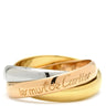 カルティエ Cartier トリニティ クラシック ホワイトゴールドXイエローゴールドXピンクゴールド K18WG K18YG K18PG #49(JP9) リング 指輪 3連 3カラー 9.5号