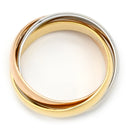 カルティエ Cartier トリニティ クラシック ホワイトゴールドXイエローゴールドXピンクゴールド K18WG K18YG K18PG #49(JP9) リング 指輪 3連 3カラー 9.5号