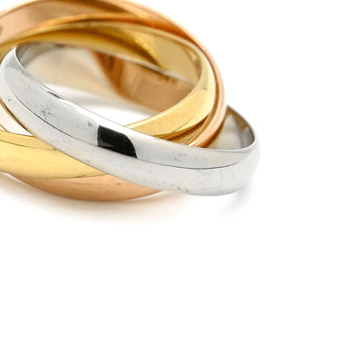 カルティエ Cartier トリニティ クラシック ホワイトゴールドXイエローゴールドXピンクゴールド K18WG K18YG K18PG #49(JP9) リング 指輪 3連 3カラー 9.5号