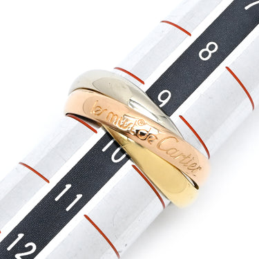 カルティエ Cartier トリニティ クラシック ホワイトゴールドXイエローゴールドXピンクゴールド K18WG K18YG K18PG #49(JP9) リング 指輪 3連 3カラー 9.5号