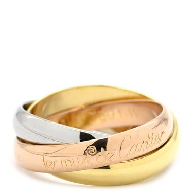 カルティエ Cartier トリニティ クラシック ホワイトゴールド×イエローゴールド×ピンクゴールド K18WG K18YG K18PG #49(JP9) リング 指輪 3カラー スリーカラー 3連リング 18K 750 9号