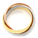 カルティエ Cartier トリニティ クラシック ホワイトゴールド×イエローゴールド×ピンクゴールド K18WG K18YG K18PG #49(JP9) リング 指輪 3カラー スリーカラー 3連リング 18K 750 9号