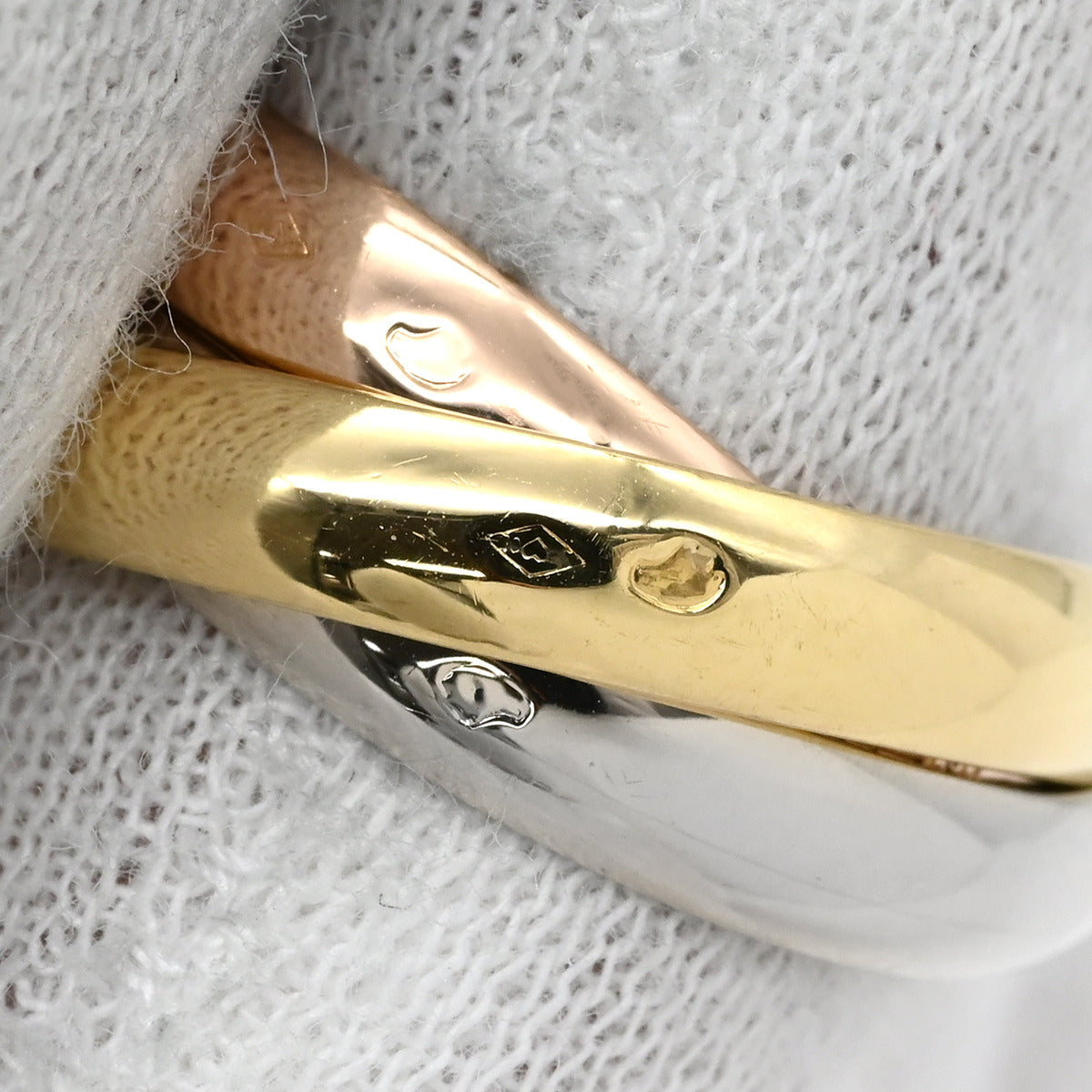 カルティエ Cartier トリニティ クラシック ホワイトゴールド×イエロー