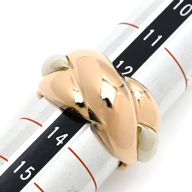 カルティエ Cartier ピンクゴールド×ホワイトゴールド K18PG K18WG #53(JP13) リング 指輪 2カラー コンビ ツイスト デザイン ヴィンテージリング 13号