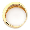 ノンブランド NON BRAND ルビー ダイヤリング イエローゴールド K10YG ルビー ダイヤモンド リング 指輪 レッド 赤 9.5号