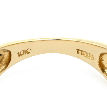 ノンブランド NON BRAND ルビー ダイヤリング イエローゴールド K10YG ルビー ダイヤモンド リング 指輪 レッド 赤 9.5号